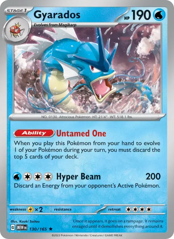Gyarados, Pokémon 151 130/165