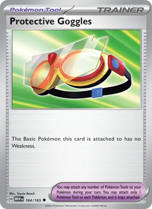 Protective Goggles, Pokémon 151 164/165