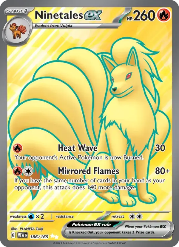 Ninetales ex, Pokémon 151 186/165