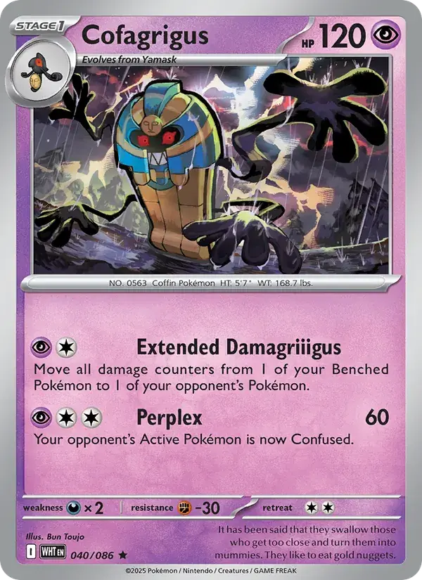 Cofagrigus, White Flare 040/86