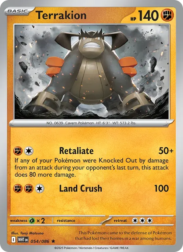 Terrakion, White Flare 054/86