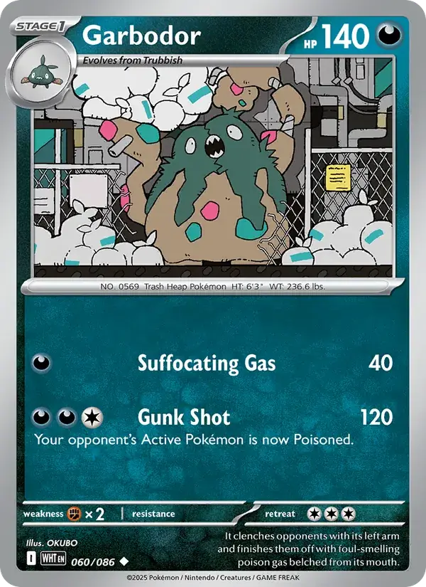 Garbodor, White Flare 060/86