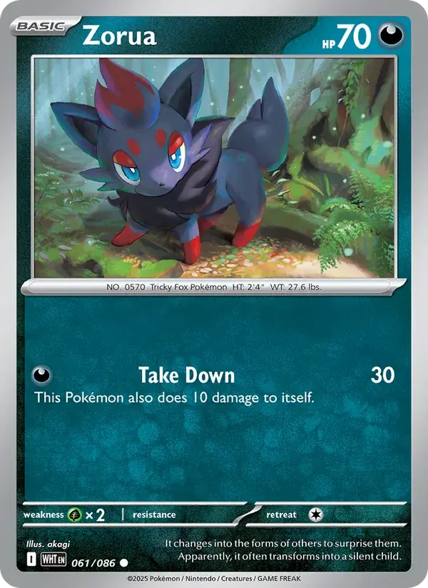 Zorua, White Flare 061/86