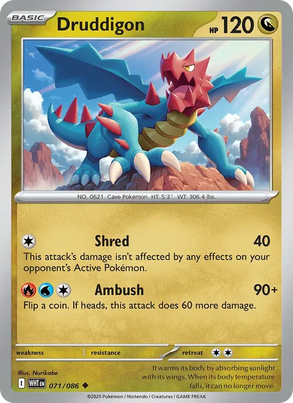 Druddigon, White Flare 071/86