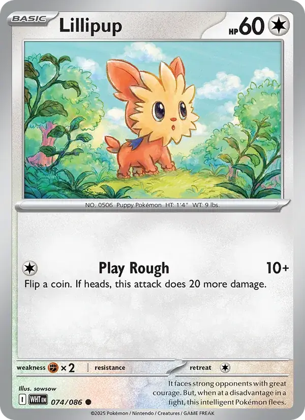 Lillipup, White Flare 074/86