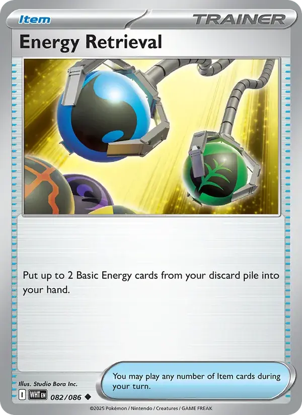 Energy Retrieval, White Flare 082/86