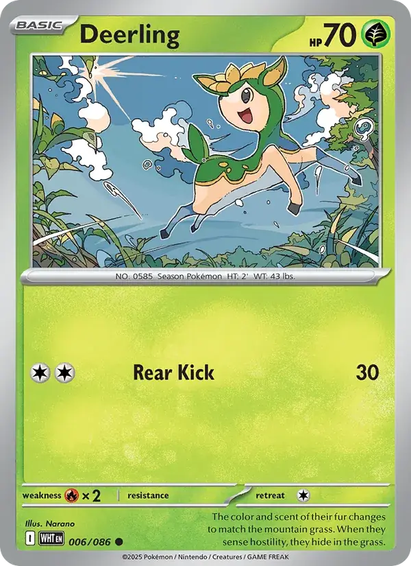 Deerling, White Flare 006/86