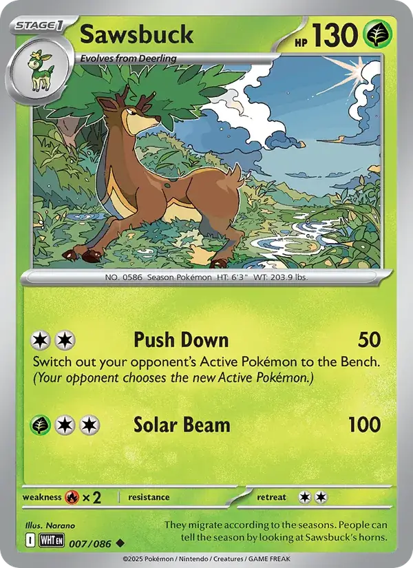 Sawsbuck, White Flare 007/86