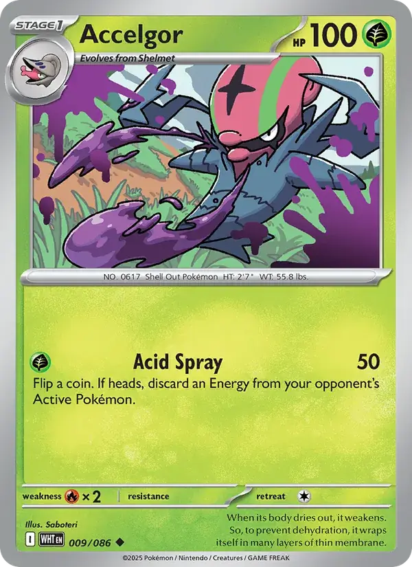 Accelgor, White Flare 009/86