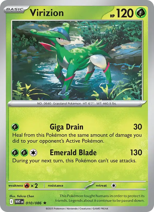 Virizion, White Flare 010/86