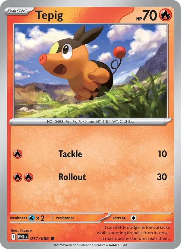Tepig, White Flare 011/86