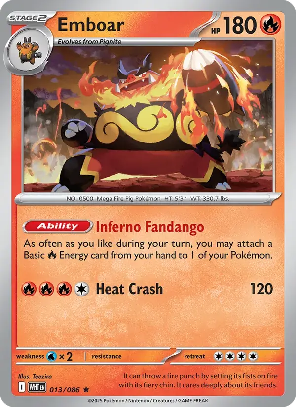 Emboar, White Flare 013/86