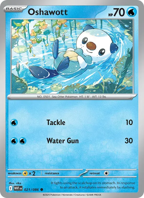 Oshawott, White Flare 021/86