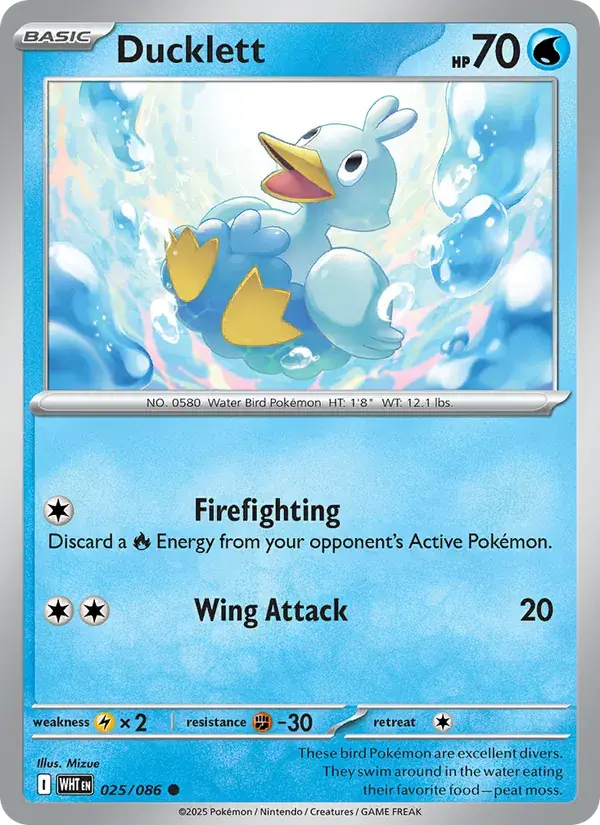 Ducklett, White Flare 025/86