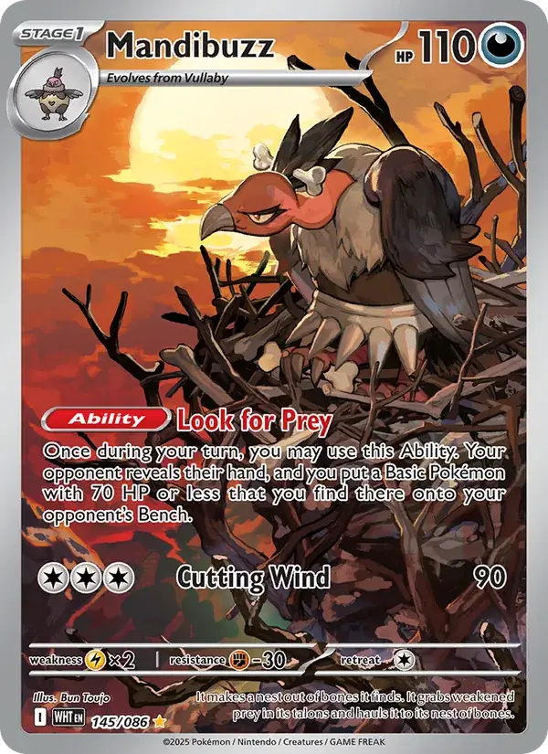 Mandibuzz, White Flare 145/86