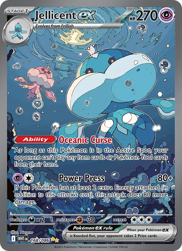 Jellicent ex, White Flare 168/86