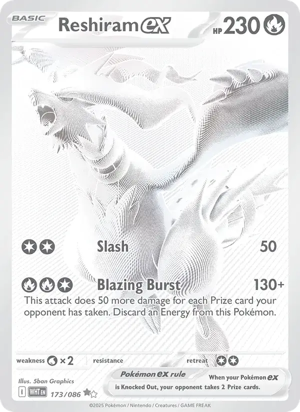 Reshiram ex, White Flare 173/86