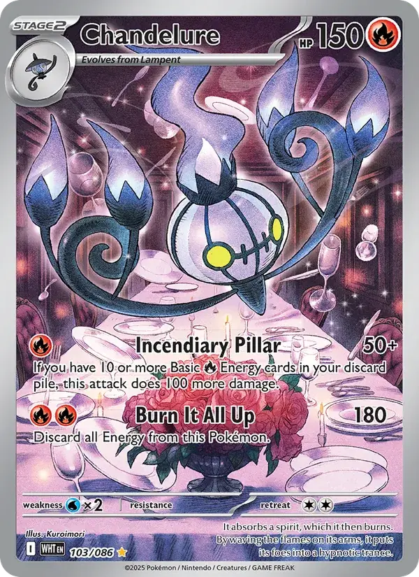 Chandelure, White Flare 103/86
