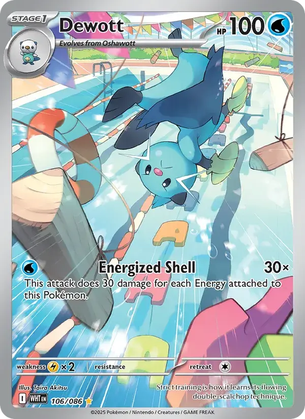 Dewott, White Flare 106/86