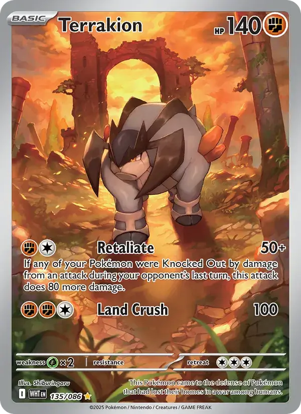 Terrakion, White Flare 135/86