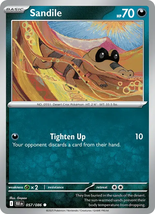 Sandile, Black Bolt 057/86