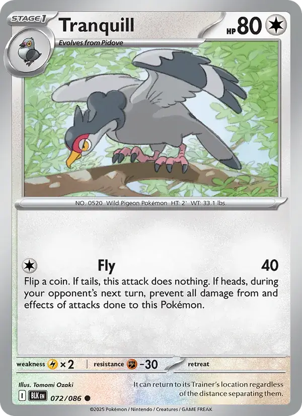 Tranquill, Black Bolt 072/86