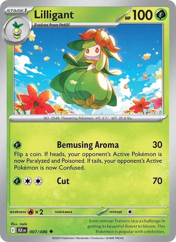 Lilligant, Black Bolt 007/86
