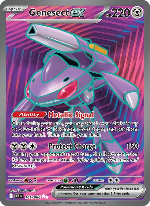 Genesect ex, Black Bolt 161/86