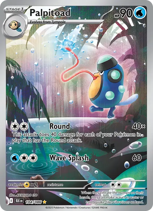 Palpitoad, Black Bolt 104/86