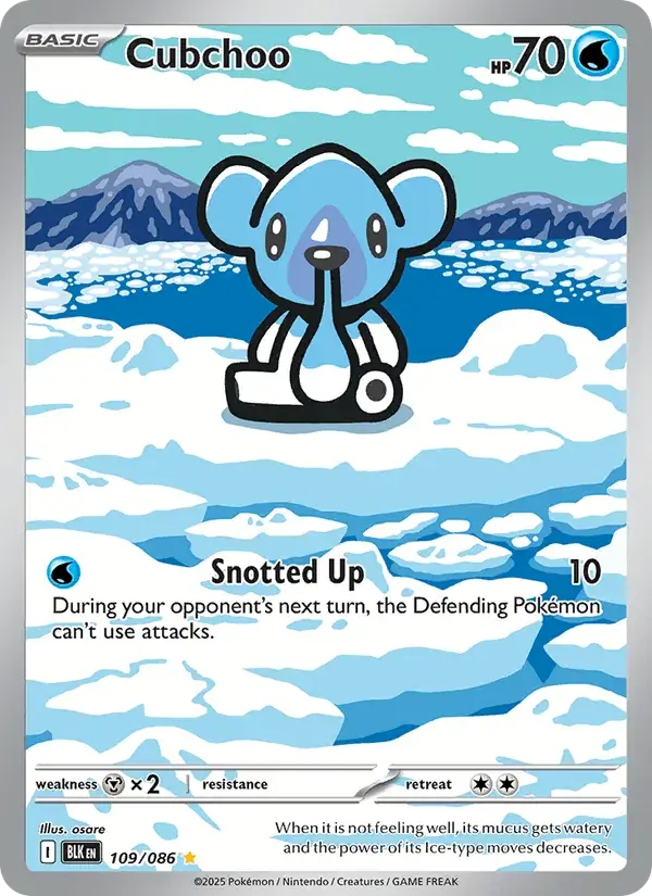 Cubchoo, Black Bolt 109/86