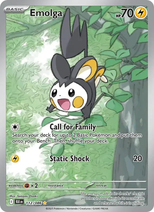 Emolga, Black Bolt 112/86