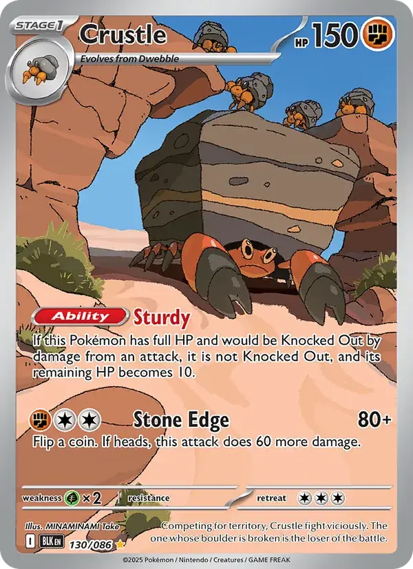 Crustle, Black Bolt 130/86