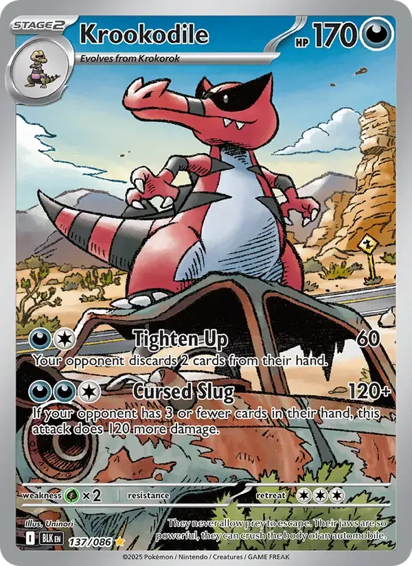 Krookodile, Black Bolt 137/86