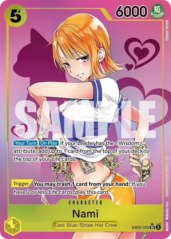 Nami (Alt Art), Extra Booster: One Piece Heroines Edition Vol. 2 EB05-055