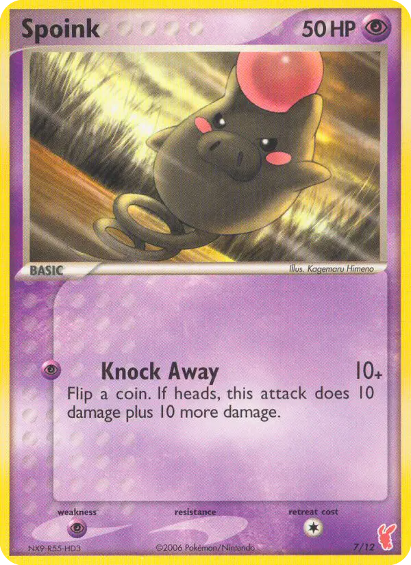 Spoink, EX trainer Kit 2 (Plusle) 7/12