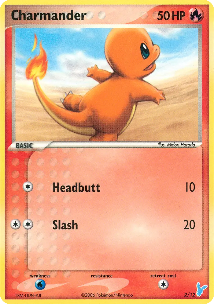 Charmander, EX trainer Kit 2 (Minun) 2/12