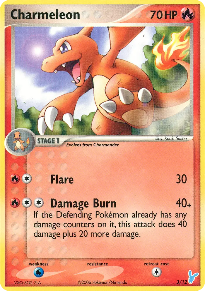 Charmeleon, EX trainer Kit 2 (Minun) 3/12
