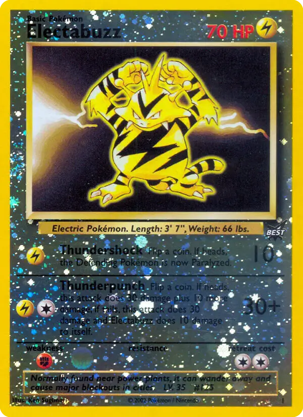 Electabuzz, Best of game 1/9
