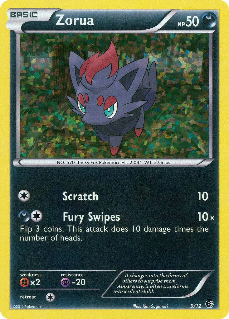 Zorua, McDonald's Collection 2011 9/12