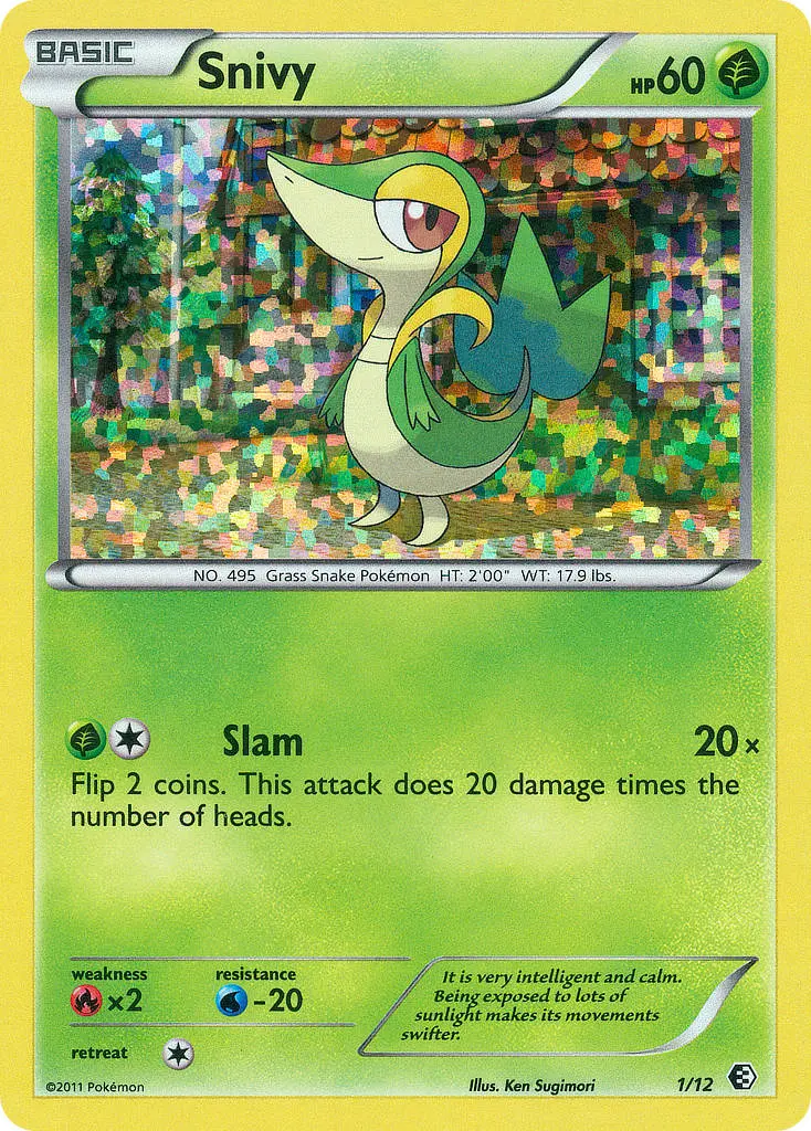 Snivy, McDonald's Collection 2011 1/12