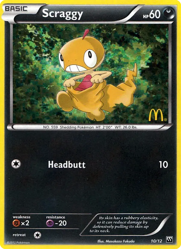Scraggy, McDonald's Collection 2012 10/12