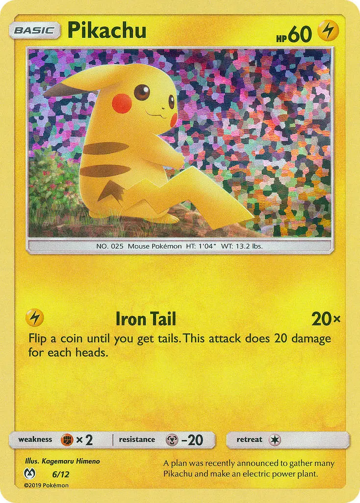 Pikachu, McDonald's Collection 2019 6/12