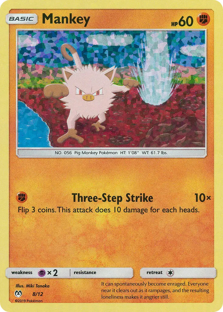 Mankey, McDonald's Collection 2019 8/12