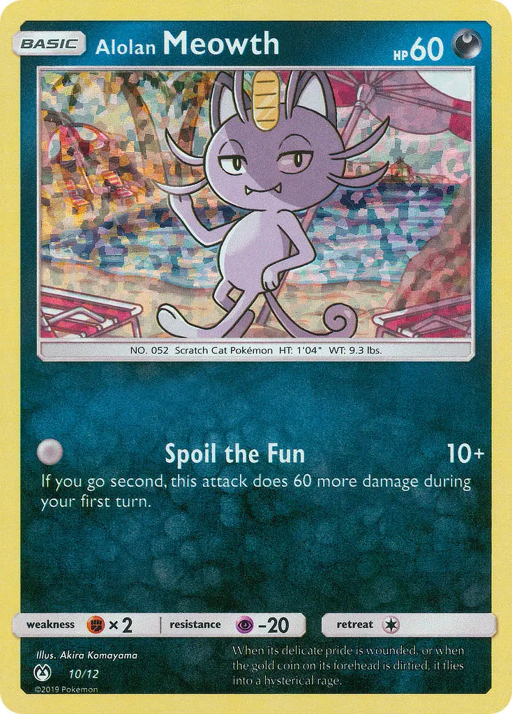 Alolan Meowth, McDonald's Collection 2019 10/12