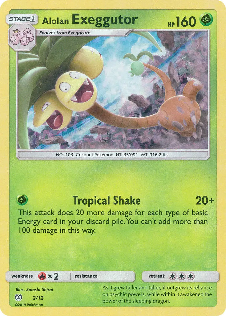 Alolan Exeggutor, McDonald's Collection 2019 2/12