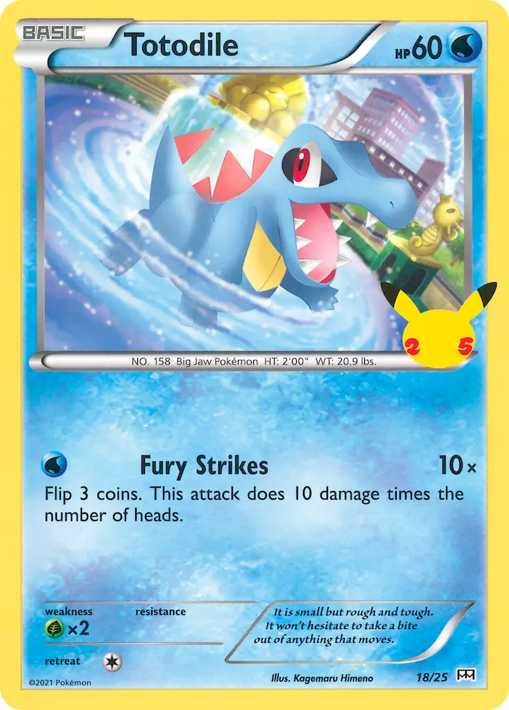 Totodile, McDonald's Collection 2021 18/25