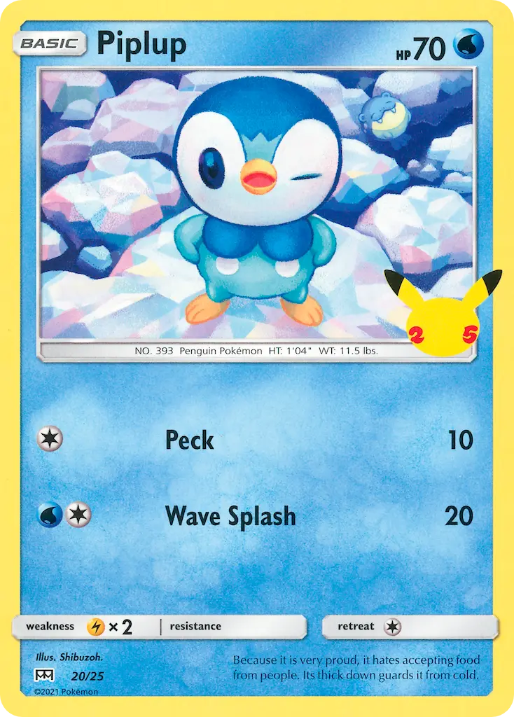 Piplup, McDonald's Collection 2021 20/25