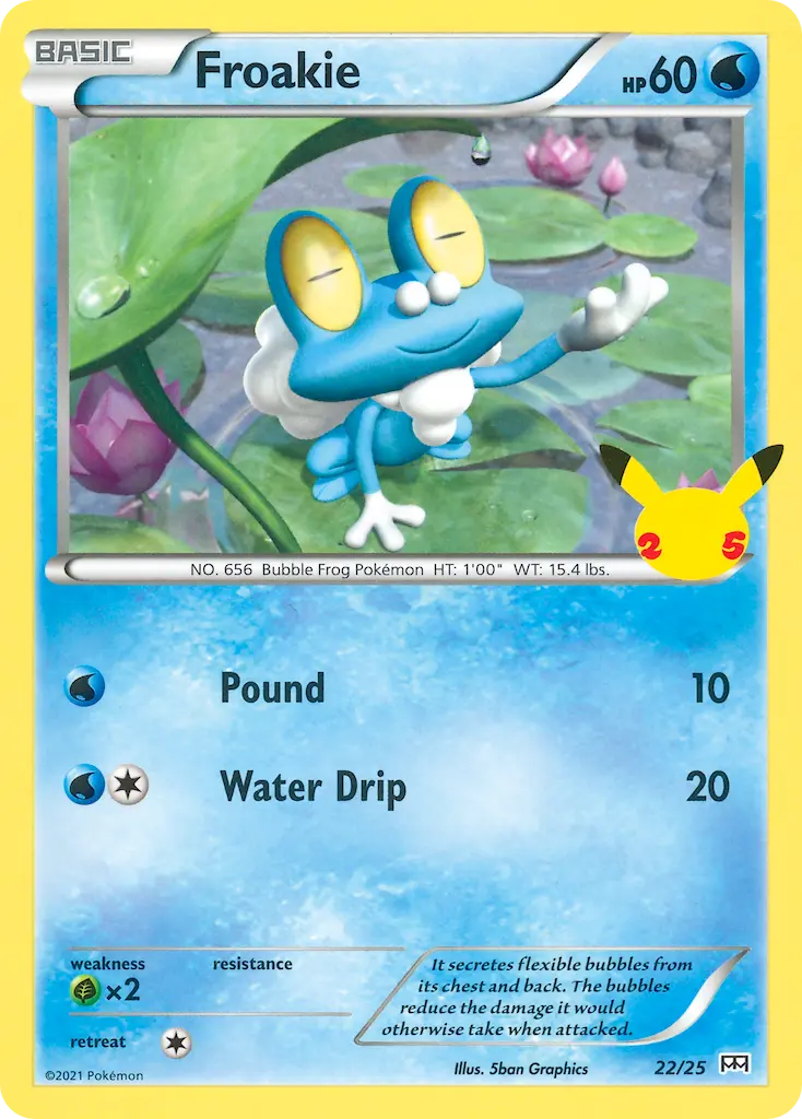 Froakie, McDonald's Collection 2021 22/25
