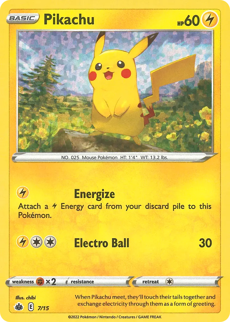 Pikachu, McDonald's Collection 2022 7/15