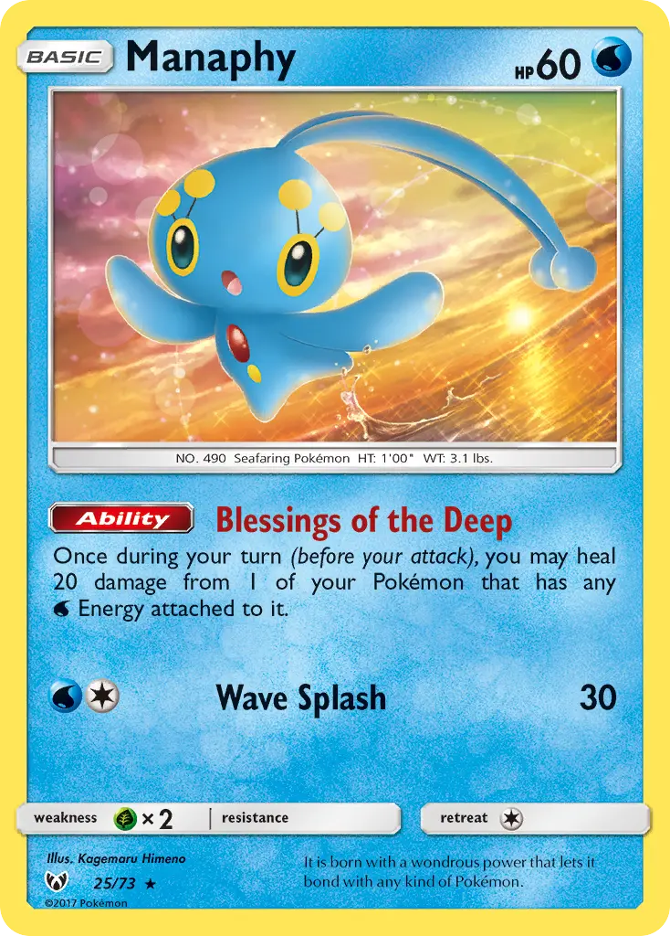 Manaphy, Shining Legends 25/73
